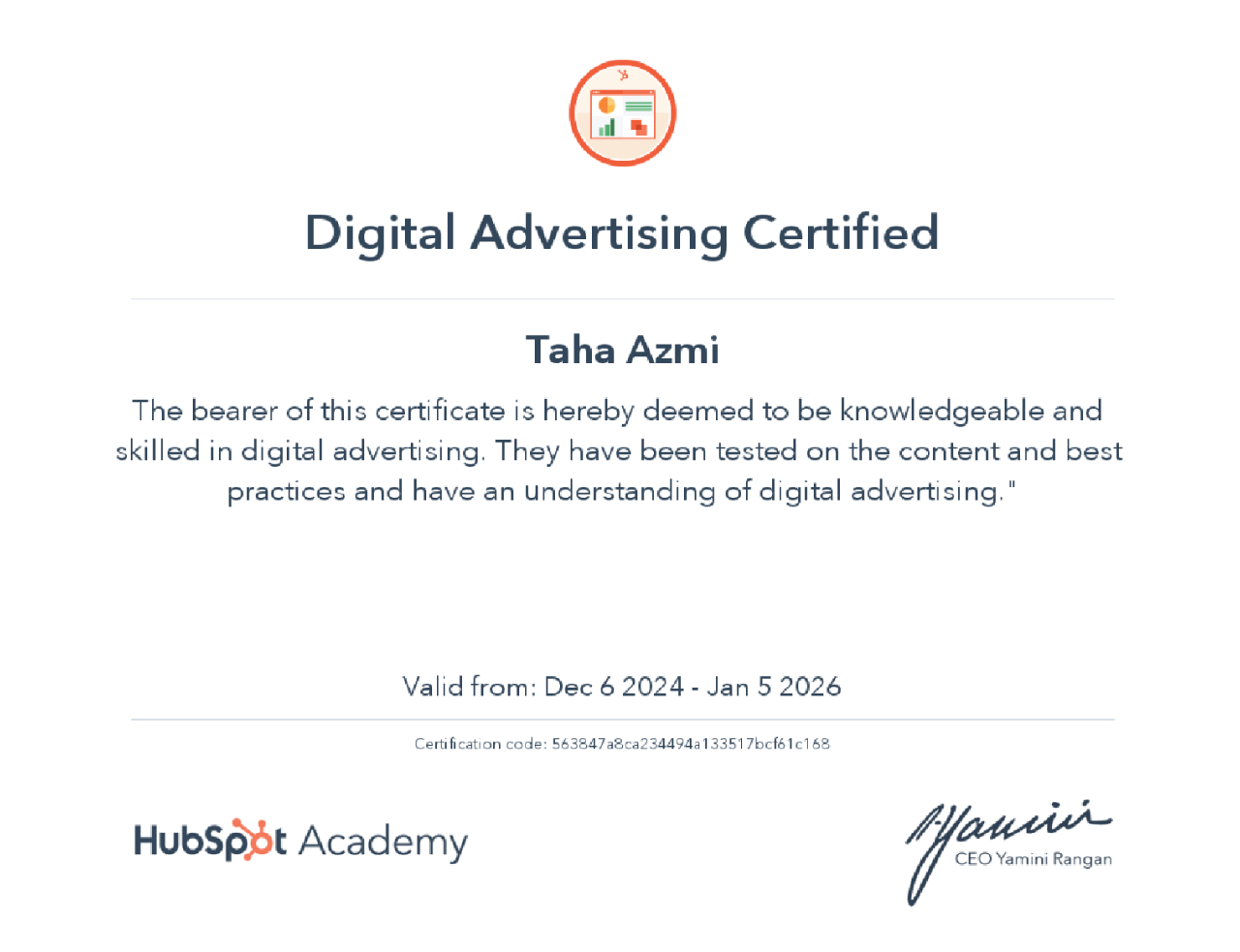 Digital Advertising Certified