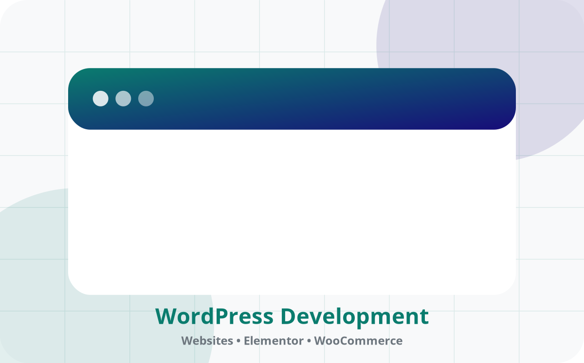 WordPress website development illustration